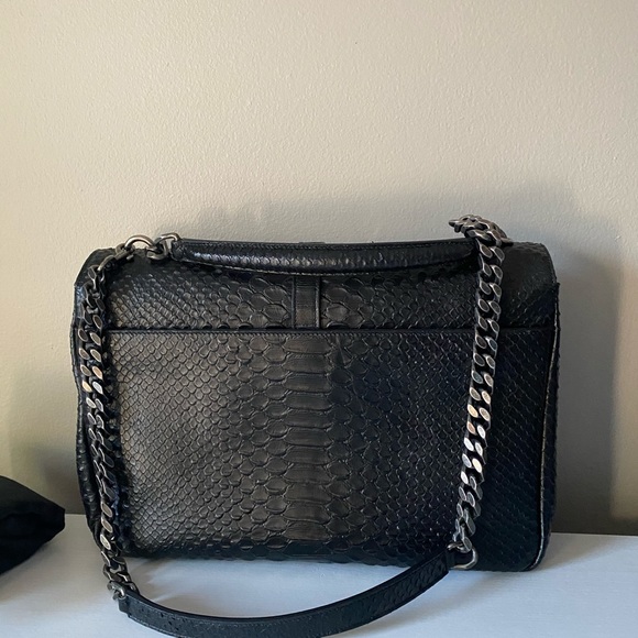 Authentic Saint Laurent College Python Purse - Picture 6 of 9